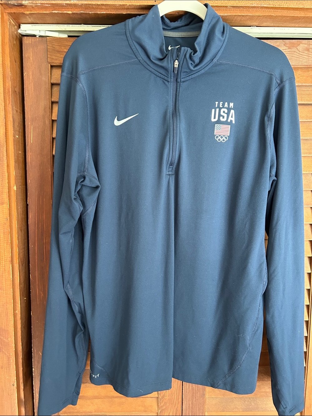 Nike Men's Team USA Navy Quarter-Zip Pullover